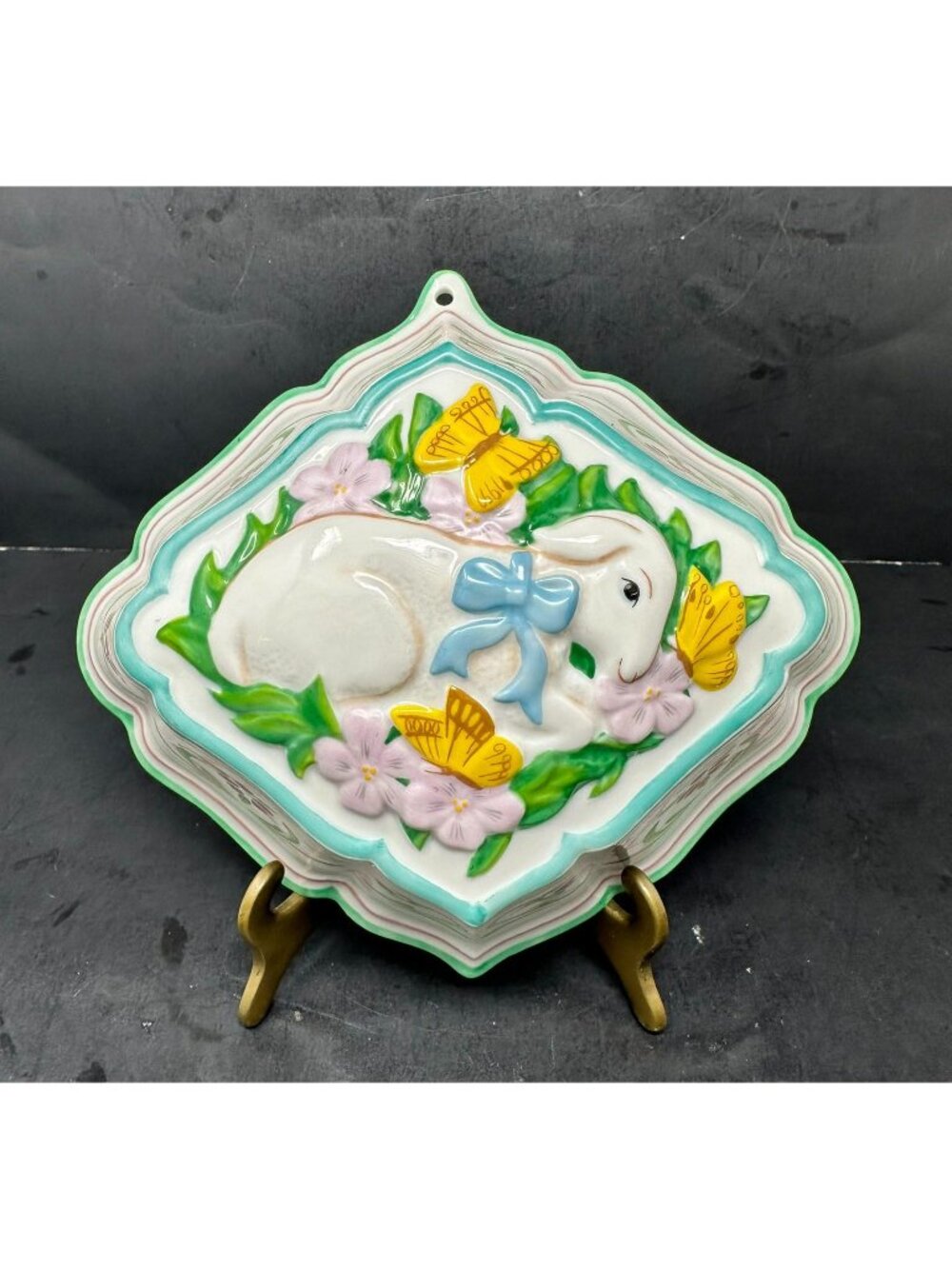 LE CORDON BLEU LAMB Bow Porcelain Mould Wall Decor Kitchen Home Franklin Mint